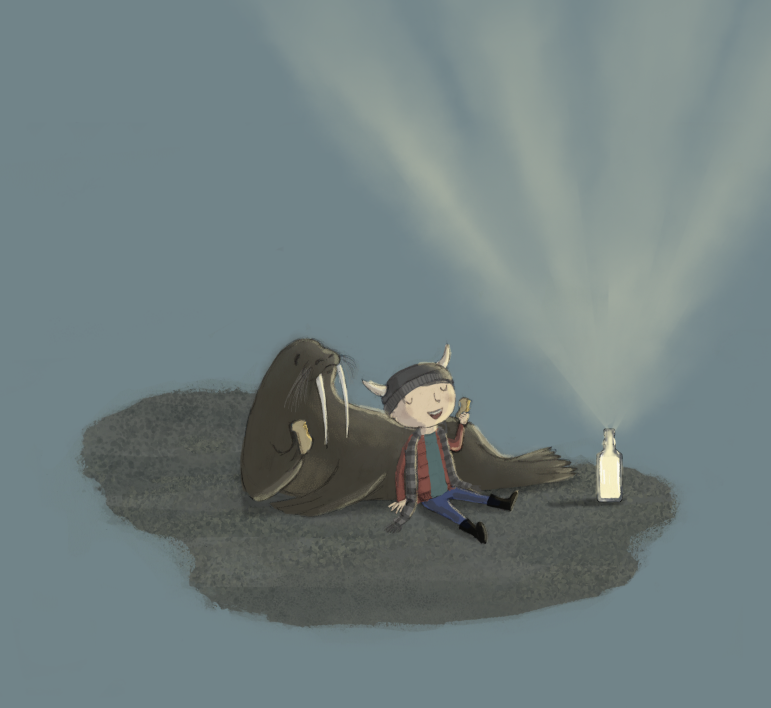 Interior artwork from  Seb and the Sun  by Jami Gigot